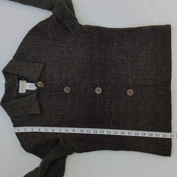 Jaclyn Smith Acrylic Open Weave Lightweight Blazer Jacket Size 10 Green Pattern - Picture 14 of 14